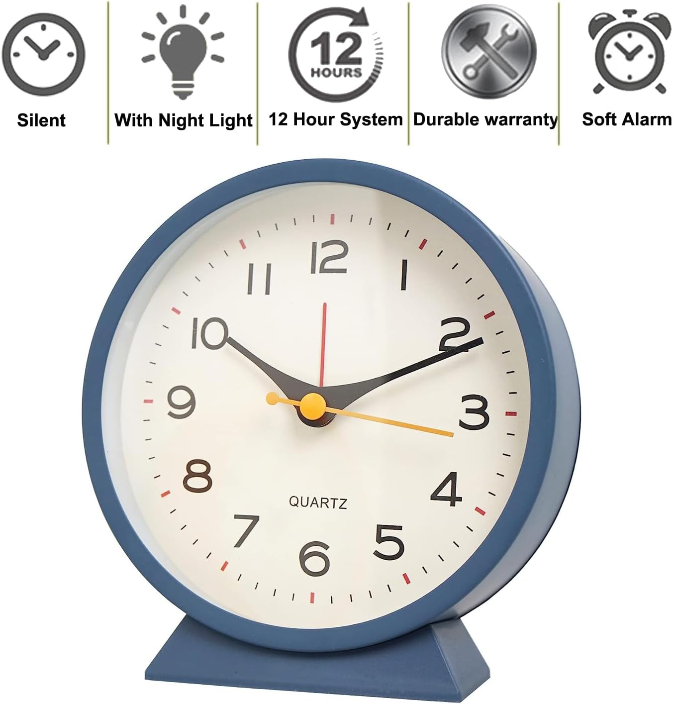SHISEDECO 45 Inch Battery Operated Antique Alarm Clock