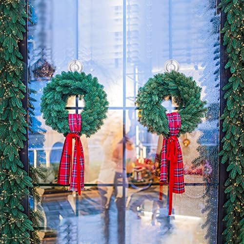 VISV Large Suction Cup Wreath Hanger 4 Pcs