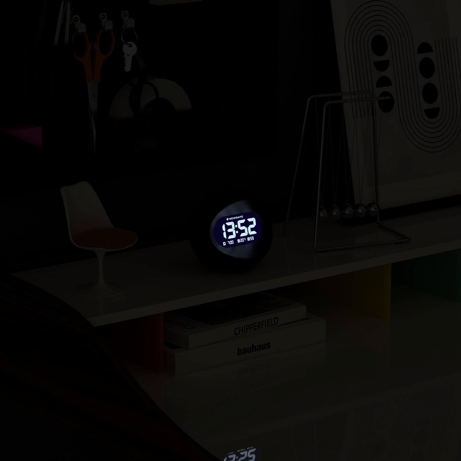 NEWGATE Centre of The Earth Alarm Clock with Retro Design