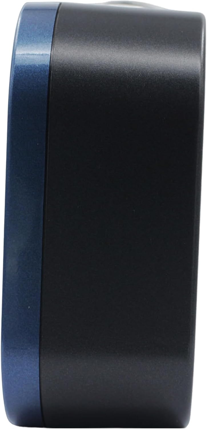 Seiko Kyoda II Non Ticking Alarm Clock 4 Inch Metallic Blue