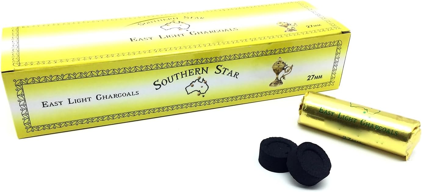 Southern Star Quick Lighting Incense Charcoal Tablets 27mm 120 Tablets