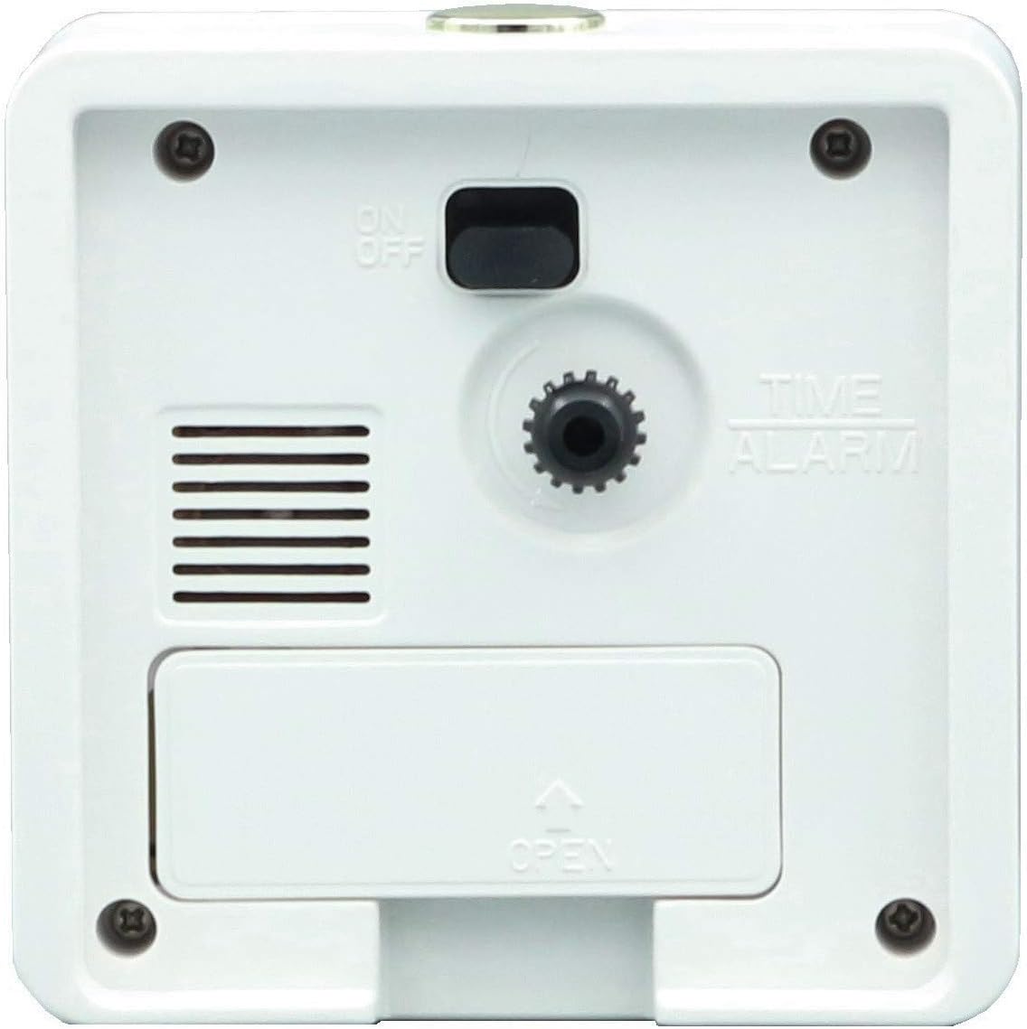 Seiko Gatsby Bedroom Alarm Clock White Matte