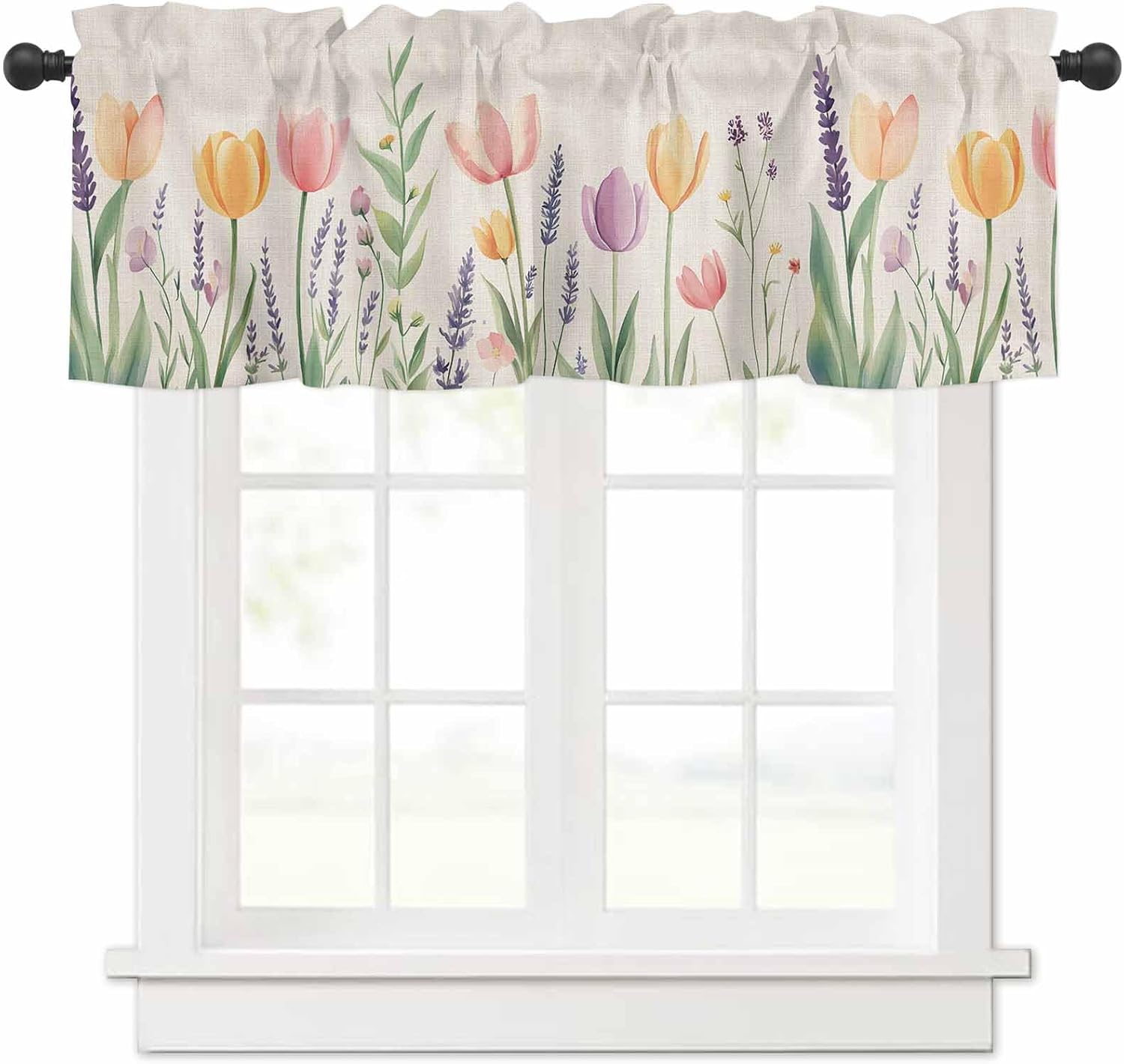 Spring Floral Valances for Windows 42 x 12