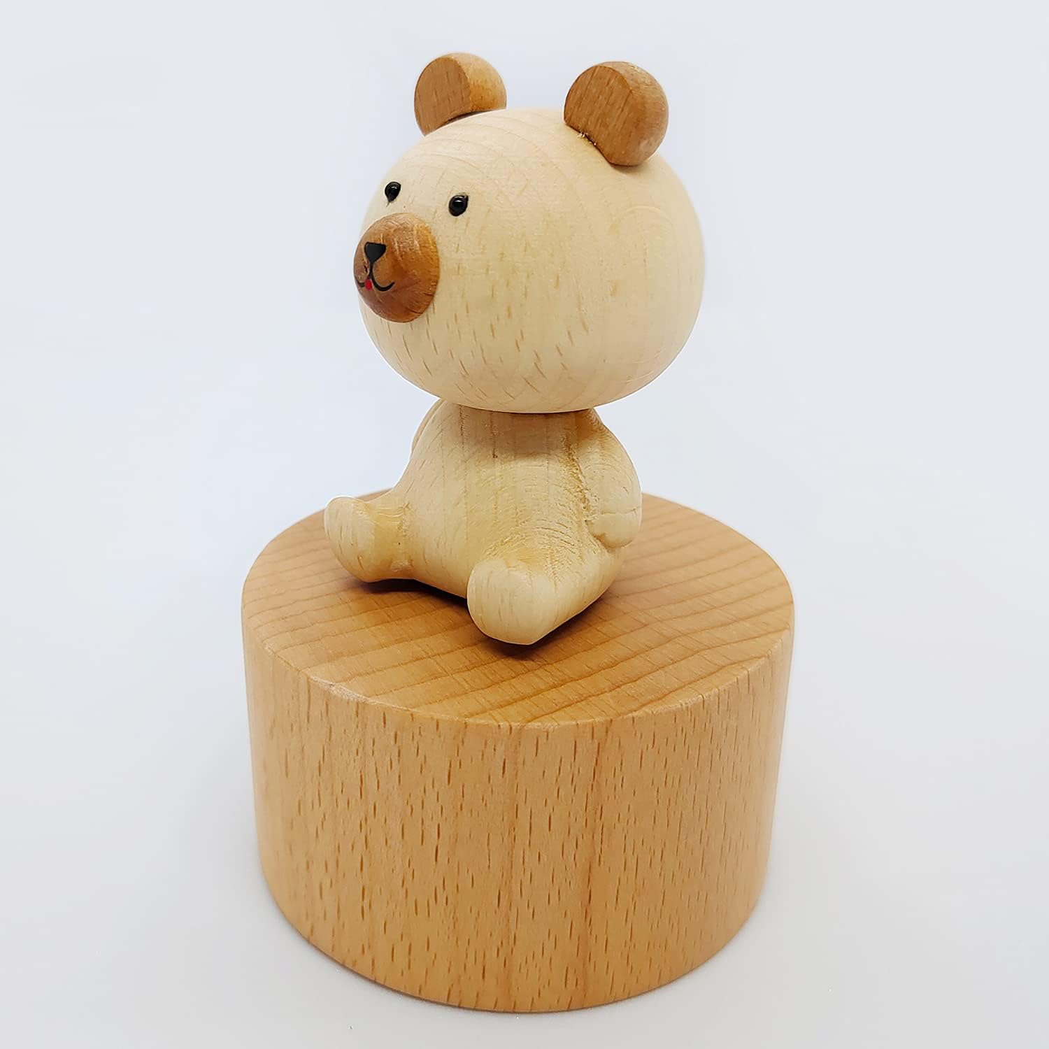 Cute Little Bear Mini Music Box Musical Gift for Kids and Friends