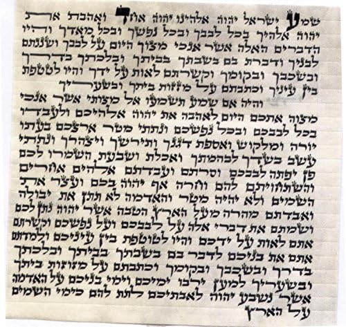 Judaica Mezuzah Scroll 7cm 28 Inch Klaf Parchment Case