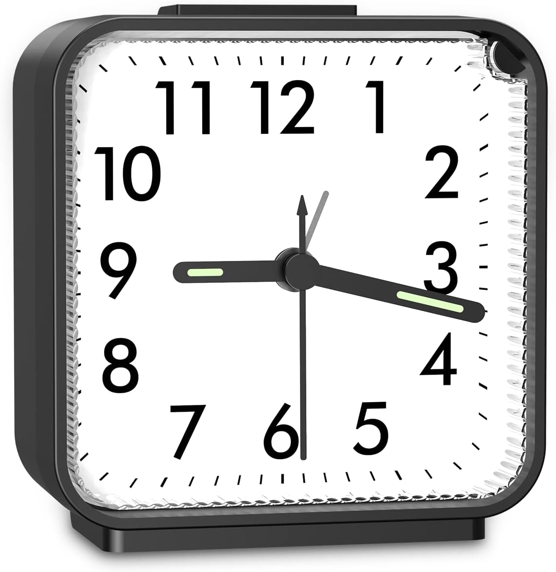 JXTZ Silent Alarm Clock with Night Light