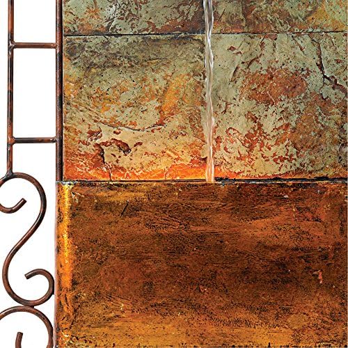 Ibizi 33 Inch Rustic Wall Fountain with LED Light