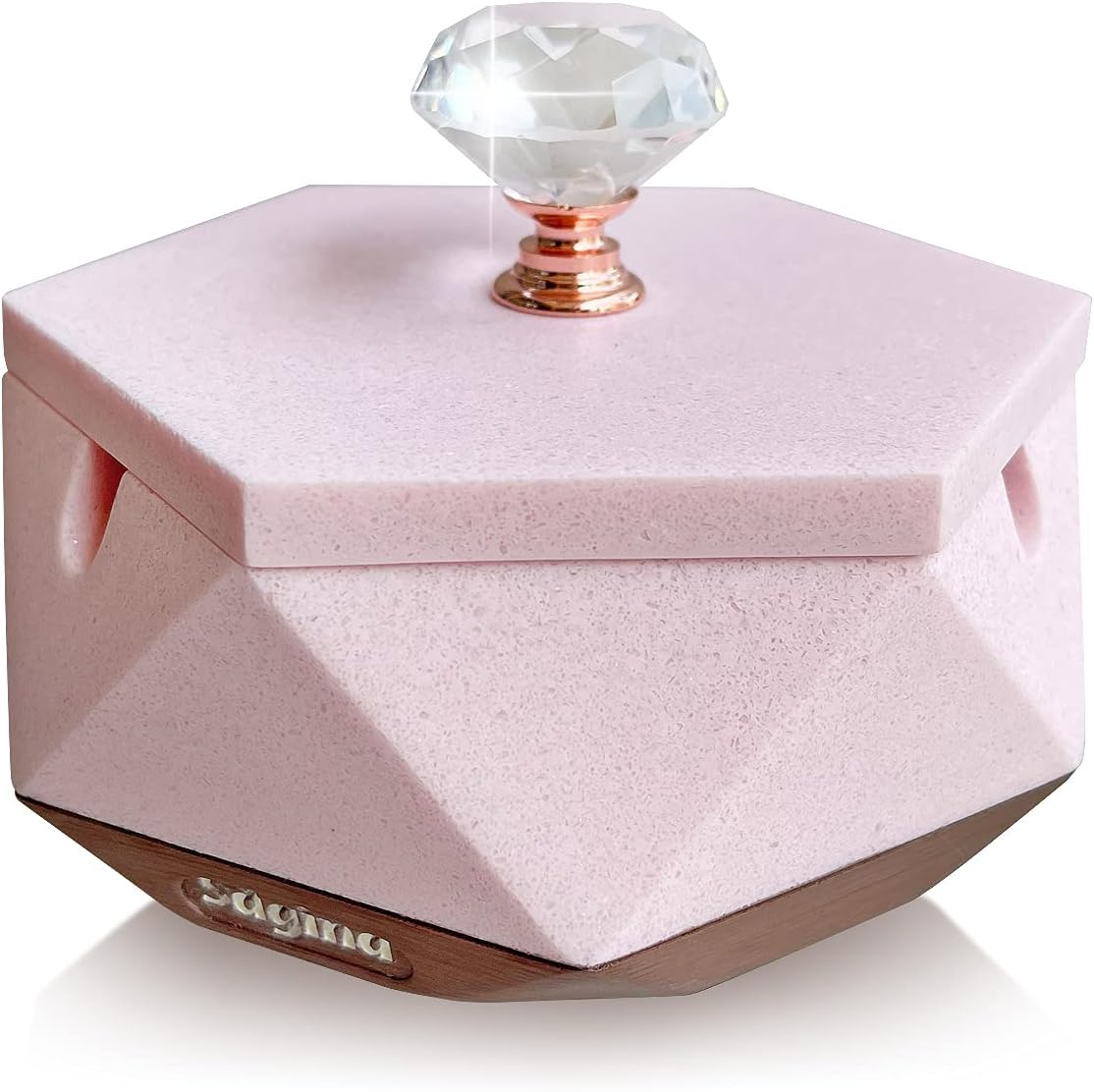 Pink Ash Tray for Women Unique Design with Lid and Removable Liner