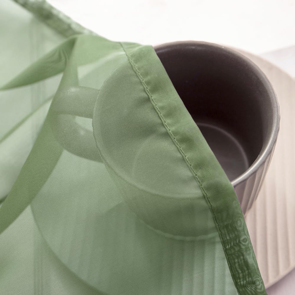 MIULEE Sheer Window Scarf Valance Spring Elegant Swag Curtain