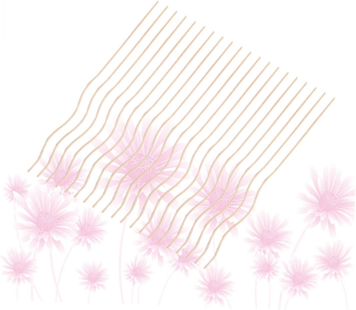 20pcs Wavy Rattan Aroma Diffuser Sticks for Home