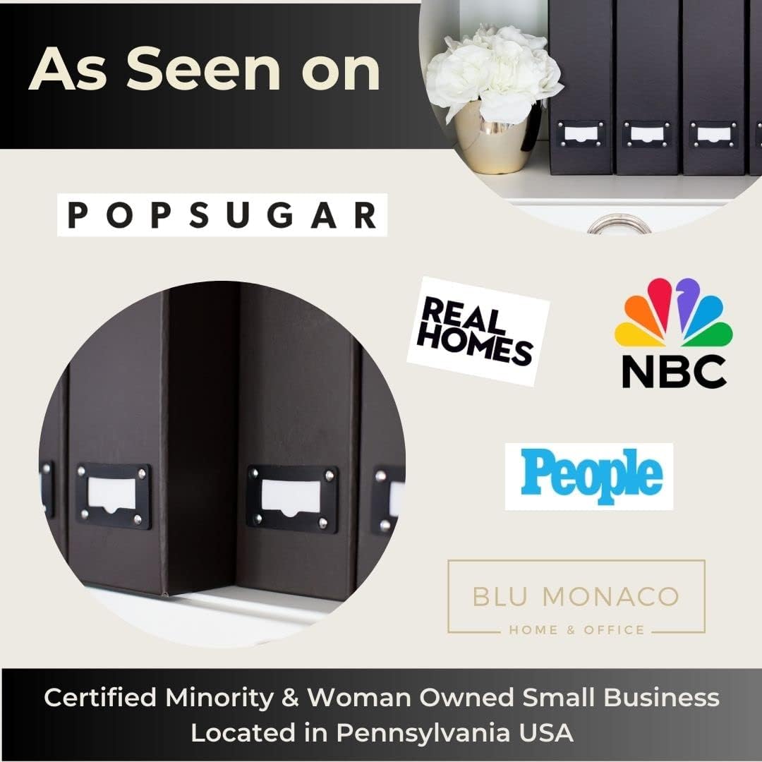 Blu Monaco Foldable Magazine File Holder Set of 6