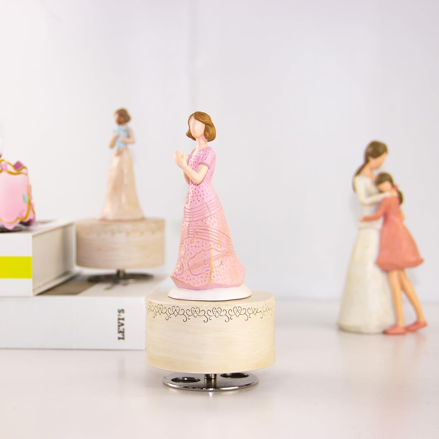 Hand-Painted Resin Music Box for Girls and Women