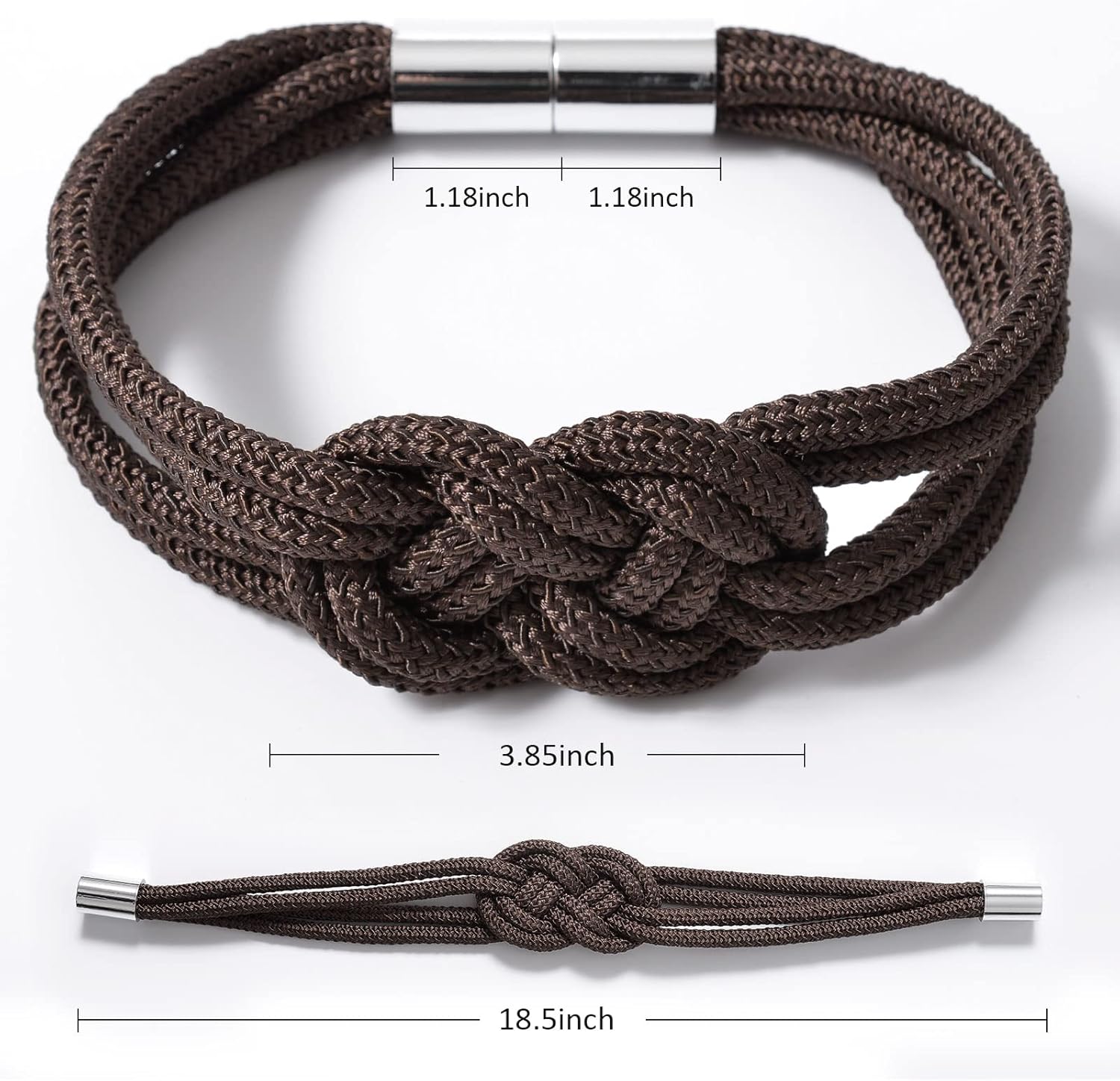 NICEEC 2 Pack Magnetic Curtain Tiebacks Coffee