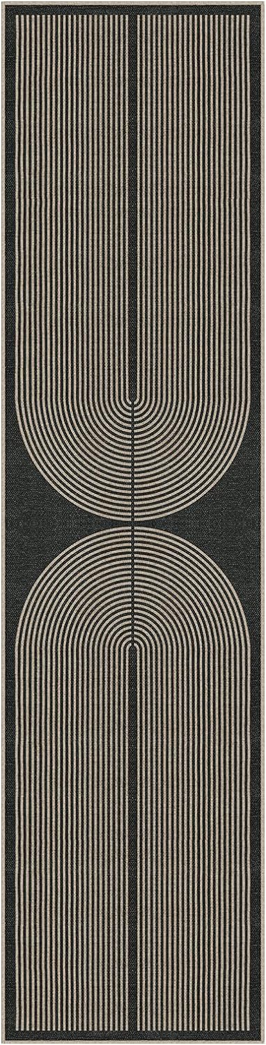 Lahome Modern Rainbow Kitchen Runner Rug 2x8