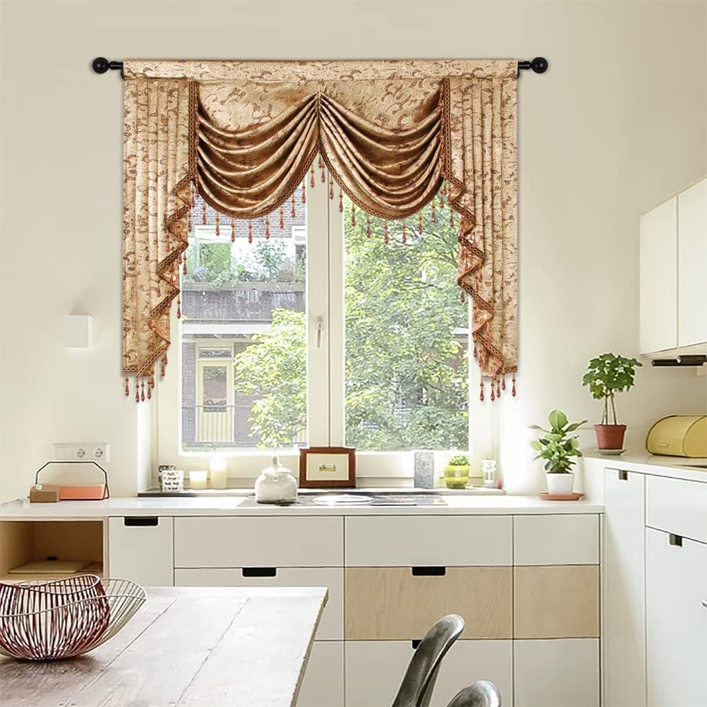 ELKCA European Curtain Valance 59 Inch 1 Panel Rod Pocket