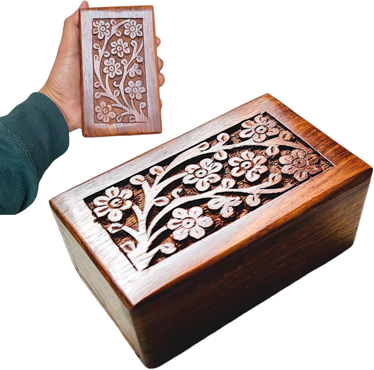 Handmade Wooden Cremation Urns for Human and Pet Ashes