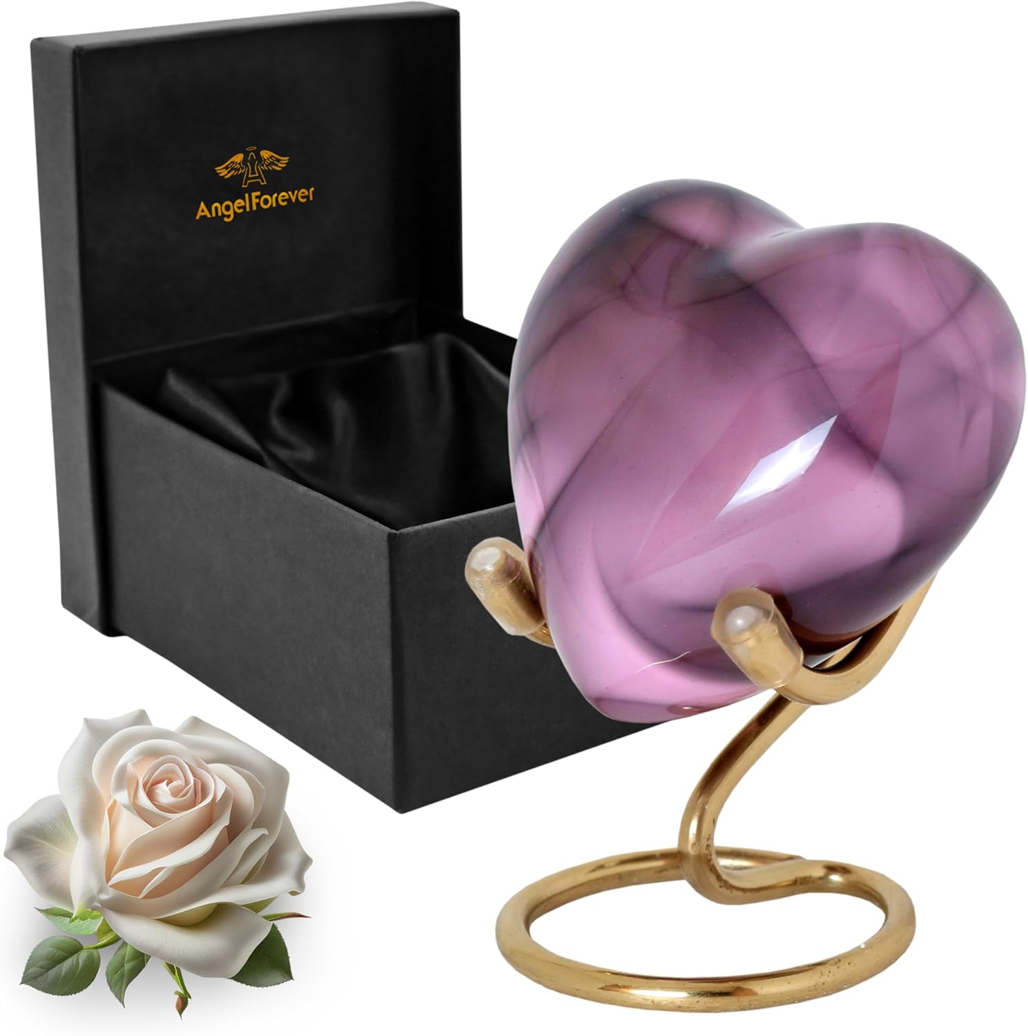 Heart Urn for Human Ashes - Mini Keepsake