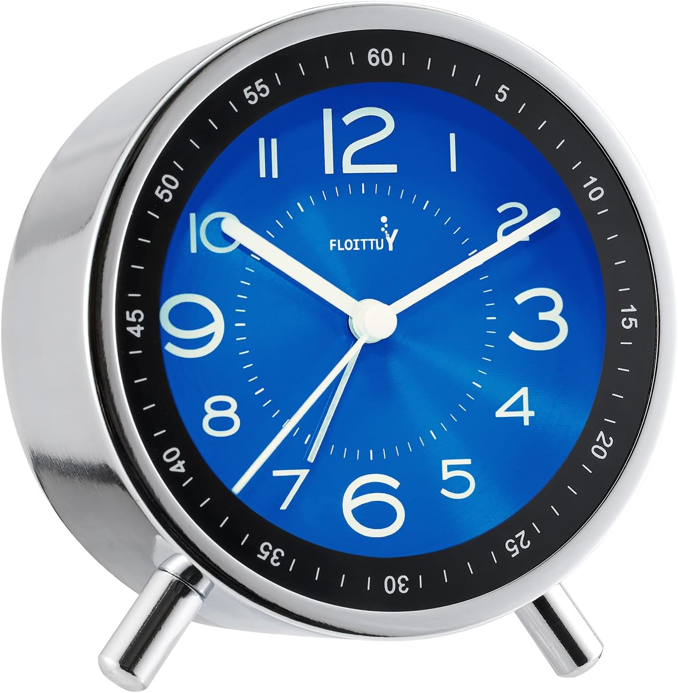 Super Silent Metal Alarm Clock with Night Light