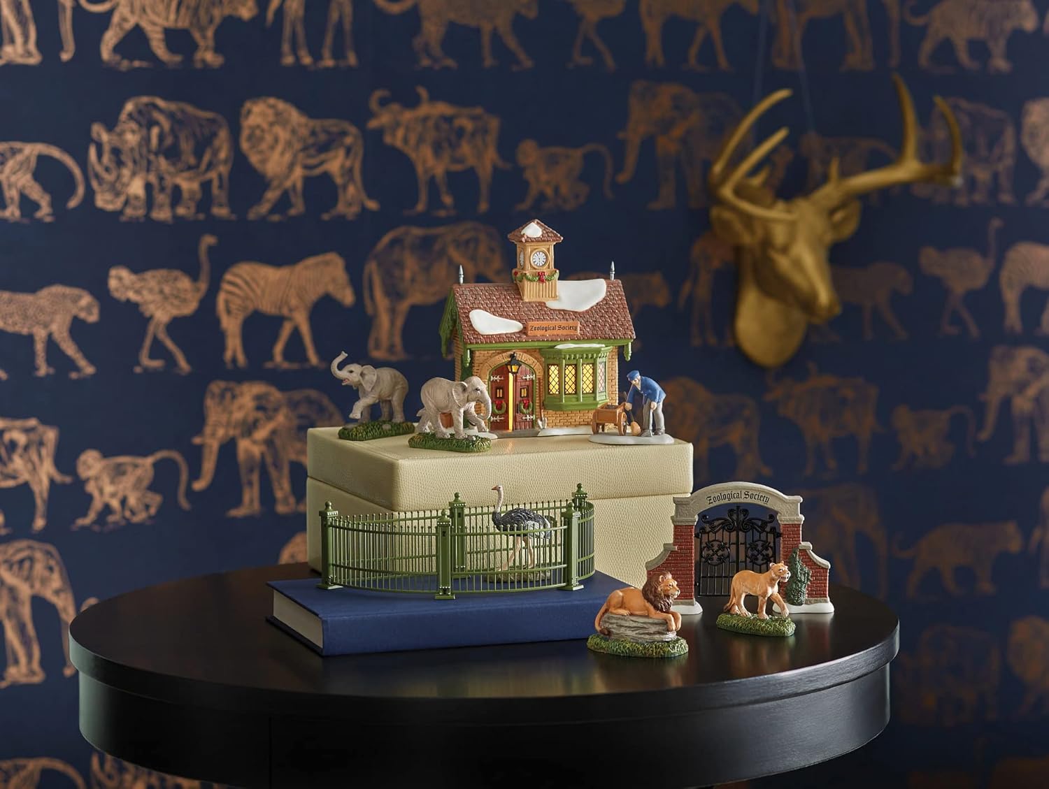Department 56 Dickens Village Lions Figurine Set