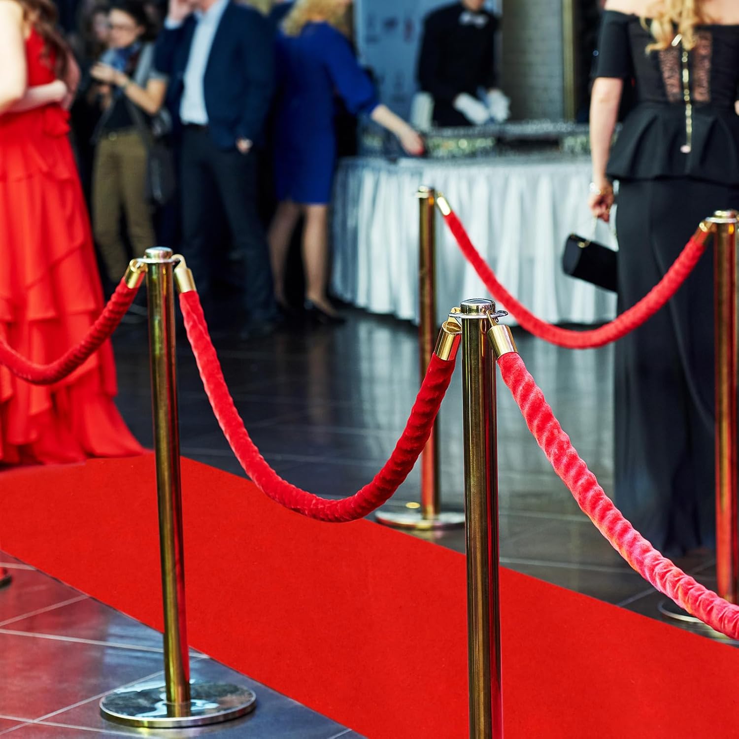 Preboun Red Carpet Runner 26x164ft Party Aisle Rug