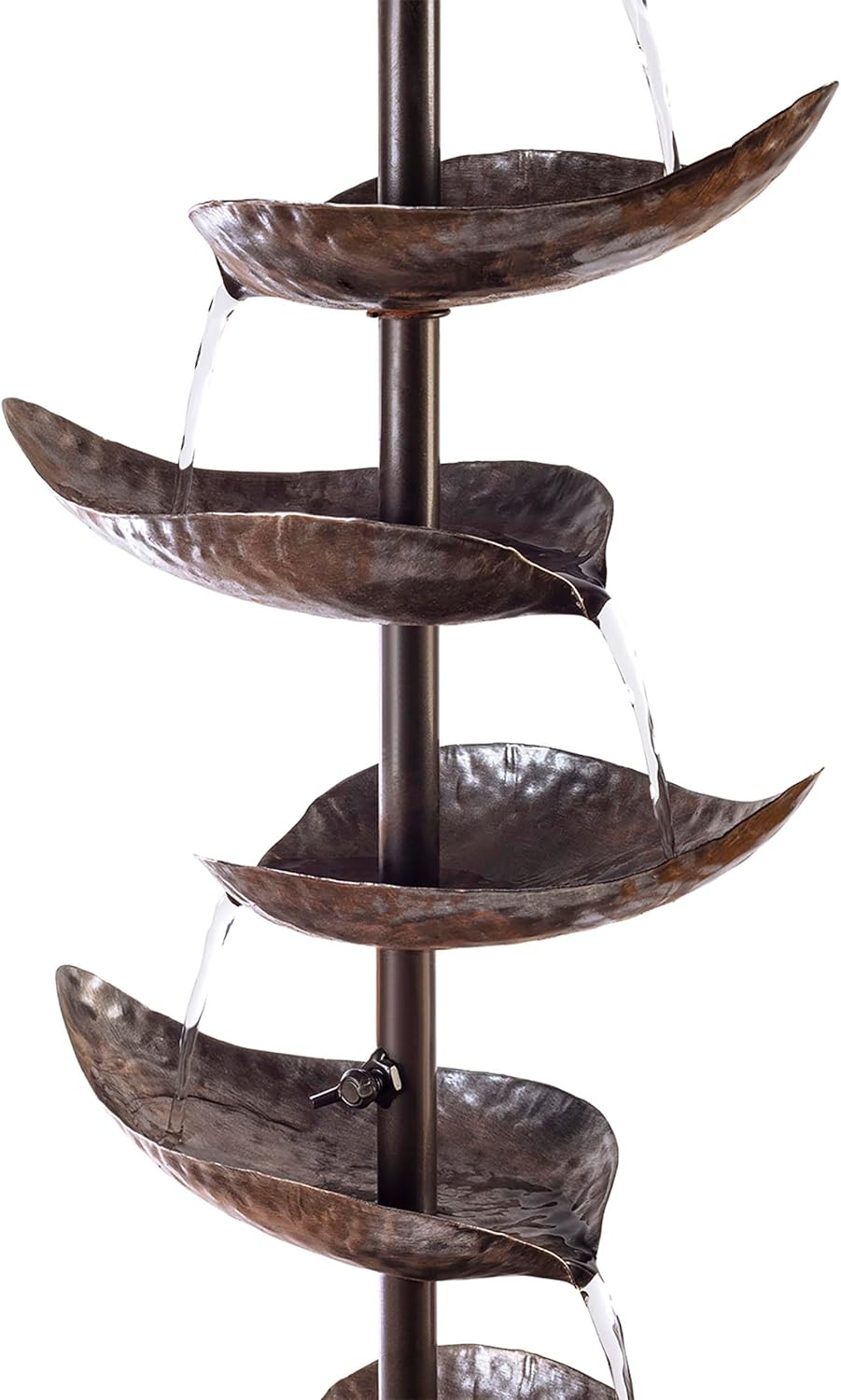 Alpine Corporation 70 Inch Tall Silver Tiered Water Fountain