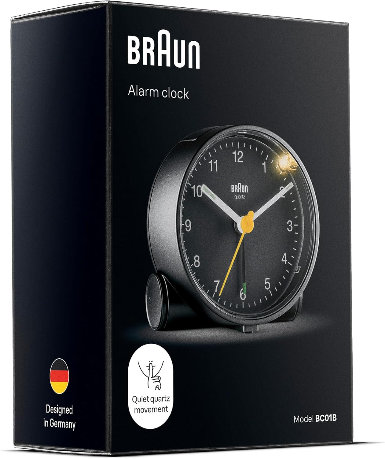 Braun Classic Analogue Alarm Clock with Snooze and Light