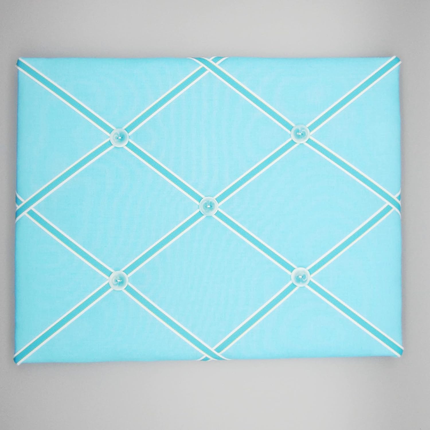 11x14 Bahama Blue Turquoise French Memory Board Bow Board