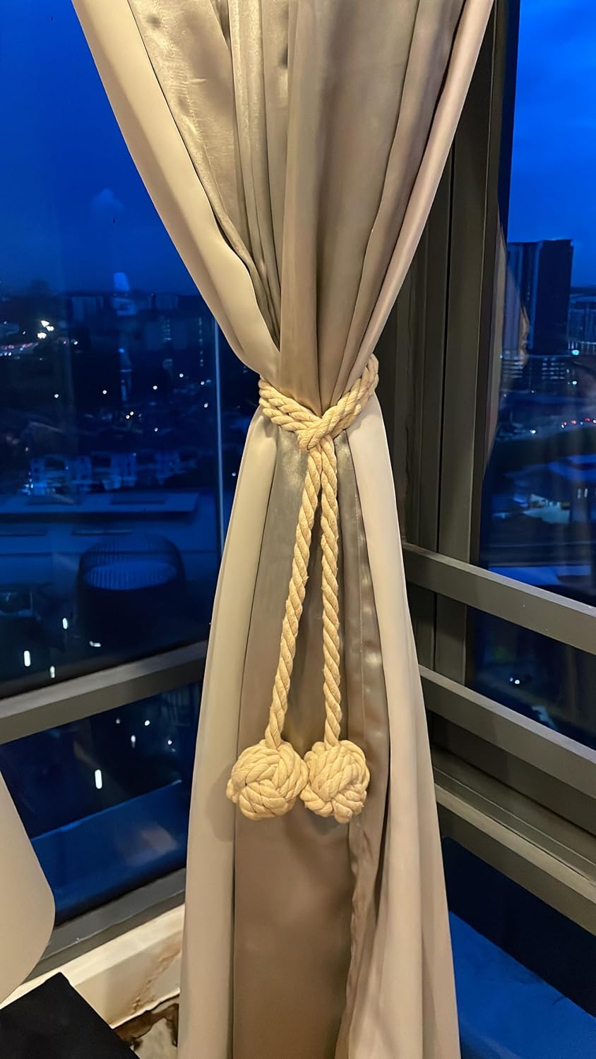 Ushomin Curtain Tiebacks 2 Pack Heavy Duty