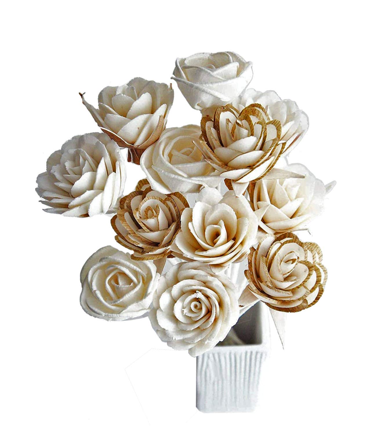 12 Mixed Rose Sola Flower Reed Diffuser Stick for Home Fragrance