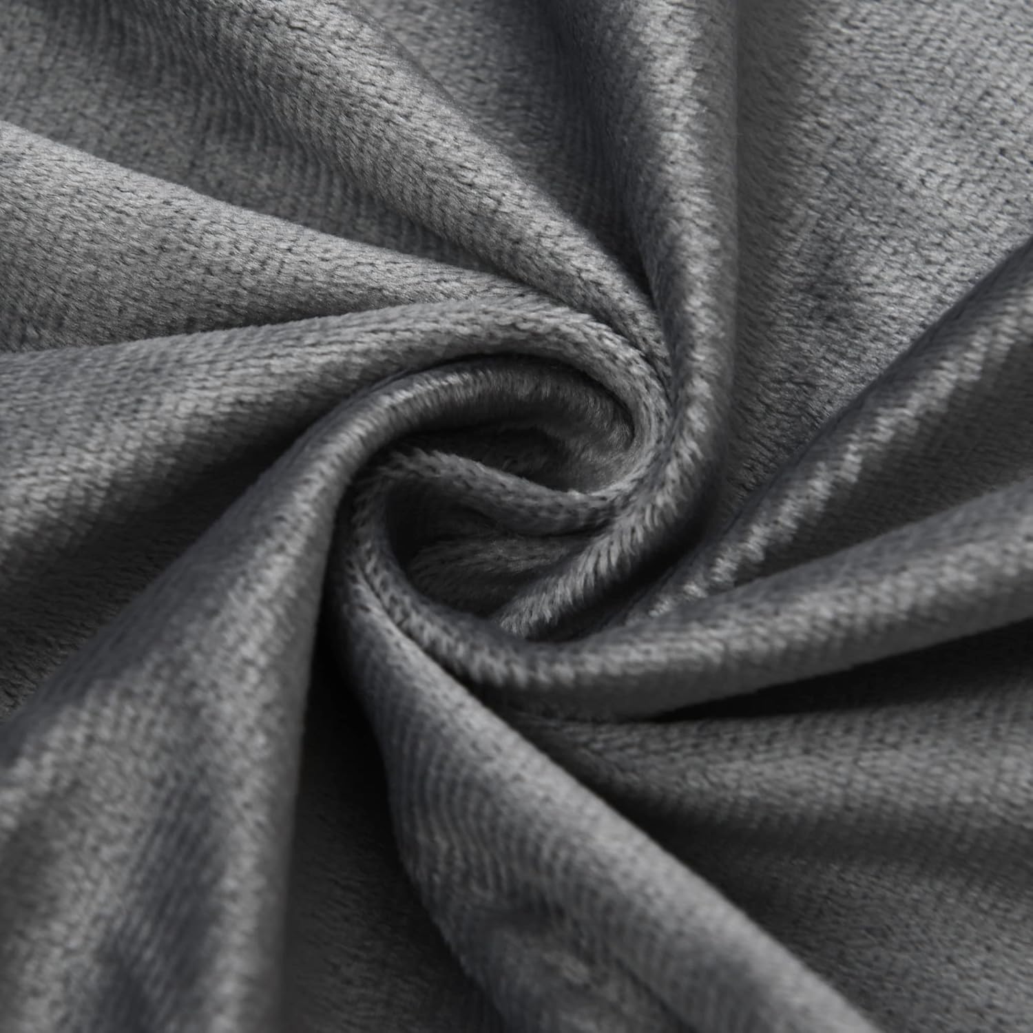 Gray Velvet Valance Swag for Bedroom and Living Room