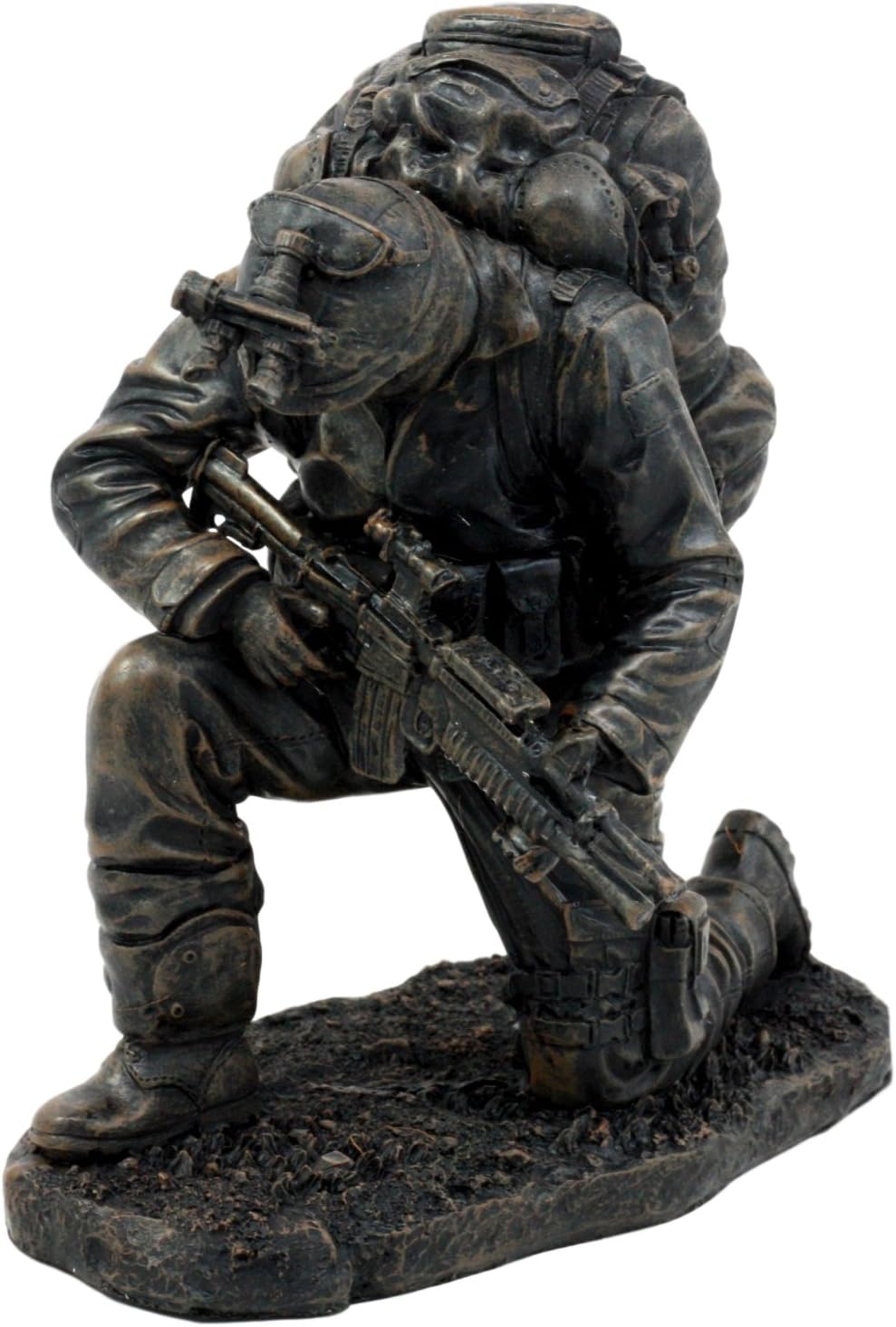 6 Inch Kneeling Soldier Courage Figurine