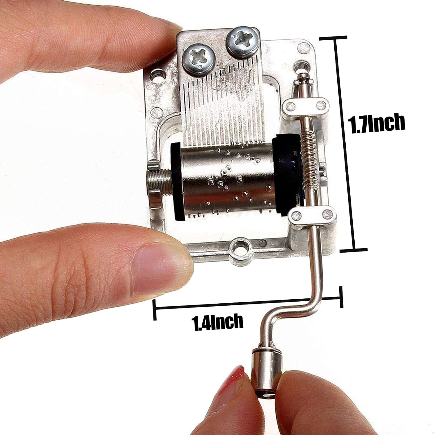 3 Pack Music Box Movement Hand Crank DIY Musical Mechanism Replacement