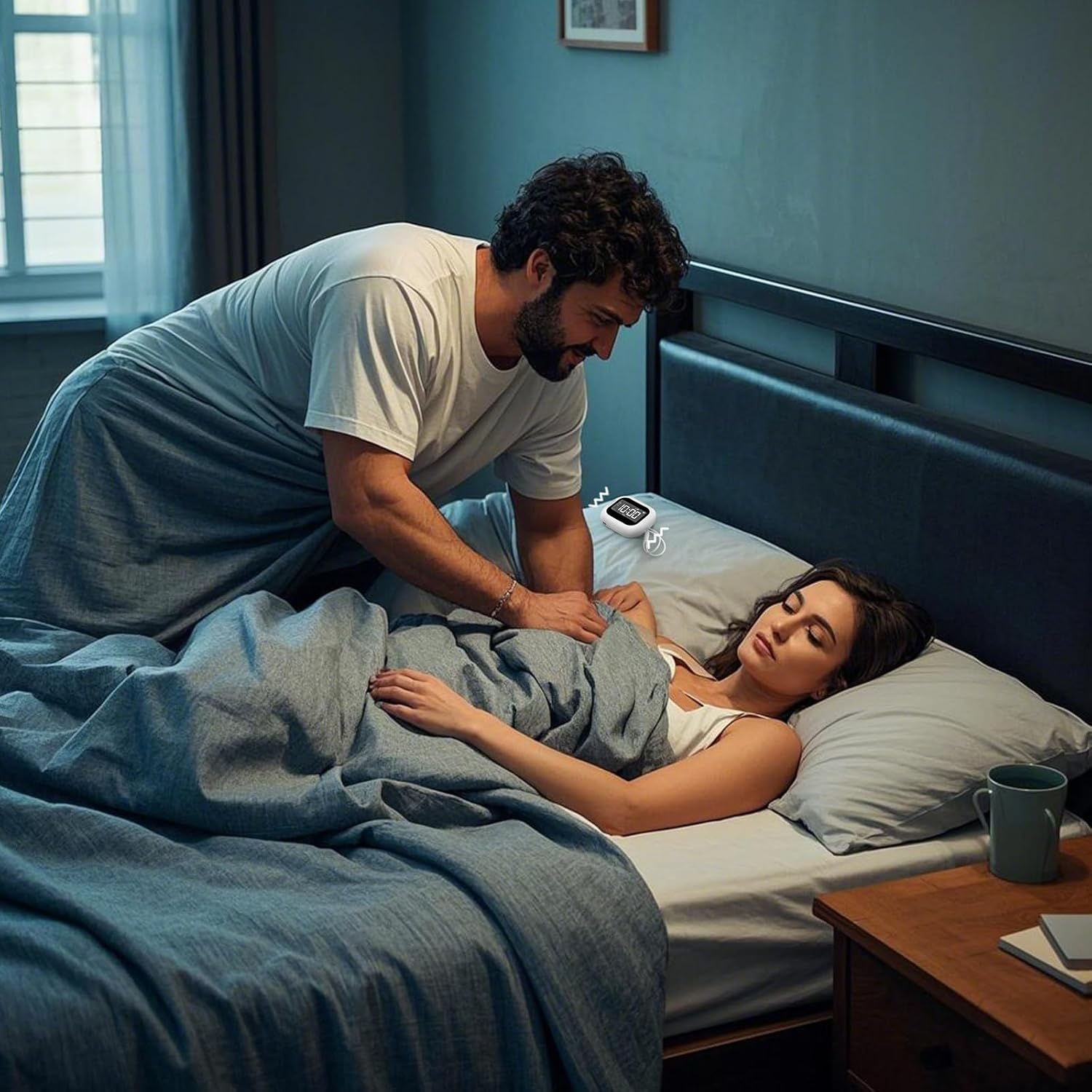 Vibrating Alarm Clock with White Noise and Sleep Sounds