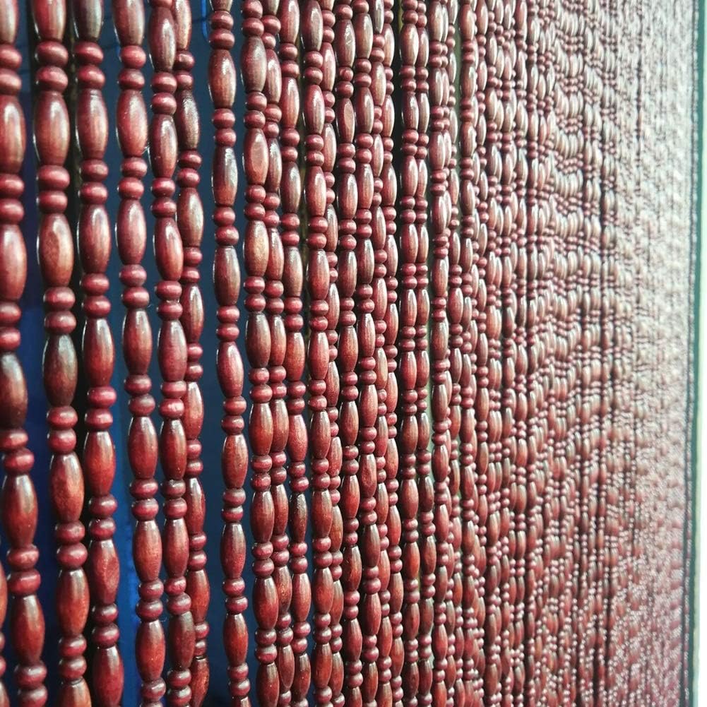Wood Bead Curtain for Doorways and Room Dividers