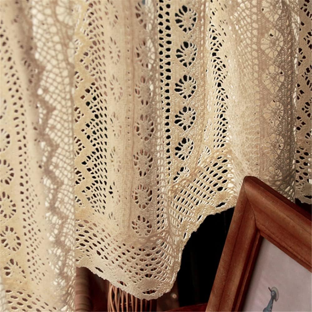 Rustic Crochet Valance for Kitchen Window