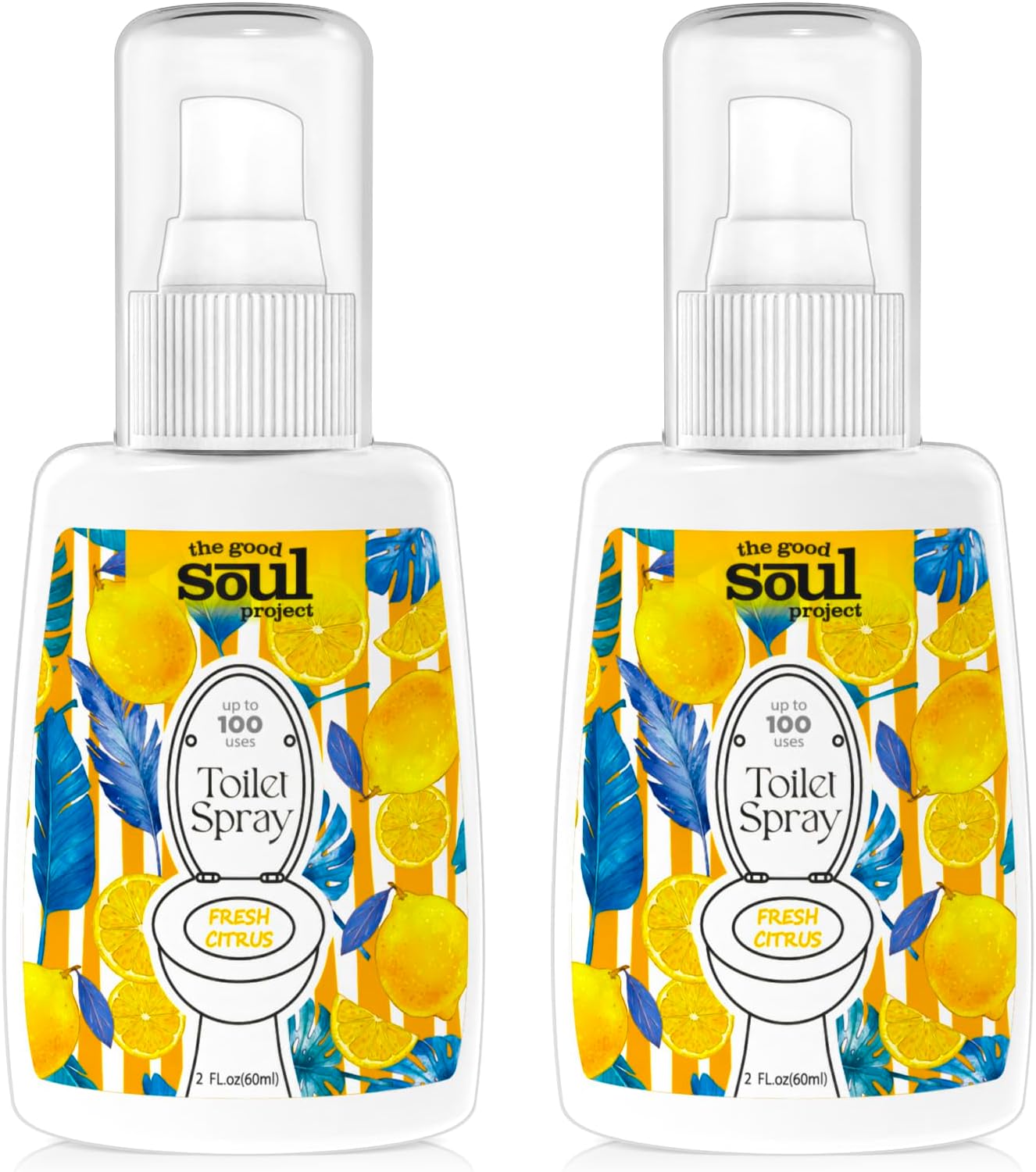 Good Soul Project Toilet Spray Fresh Citrus 2 Fl Oz 2 Pack