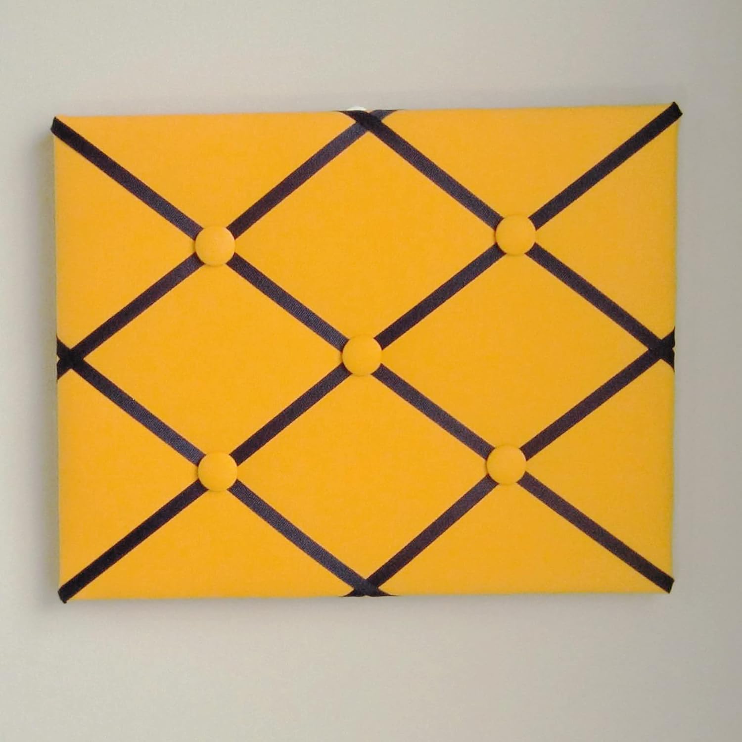 11x14 Orange and Navy Blue French Memory Board Bow Board