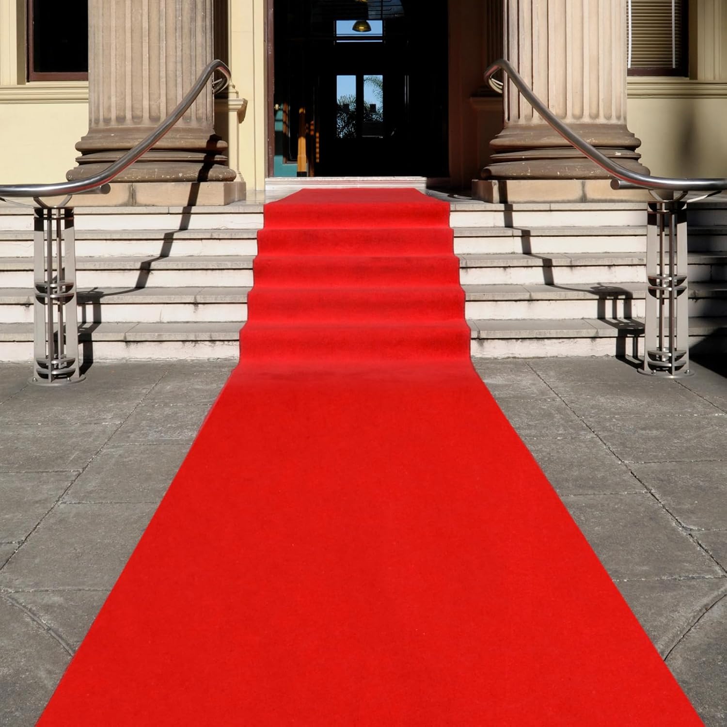 Preboun Red Carpet Runner 26x164ft Party Aisle Rug