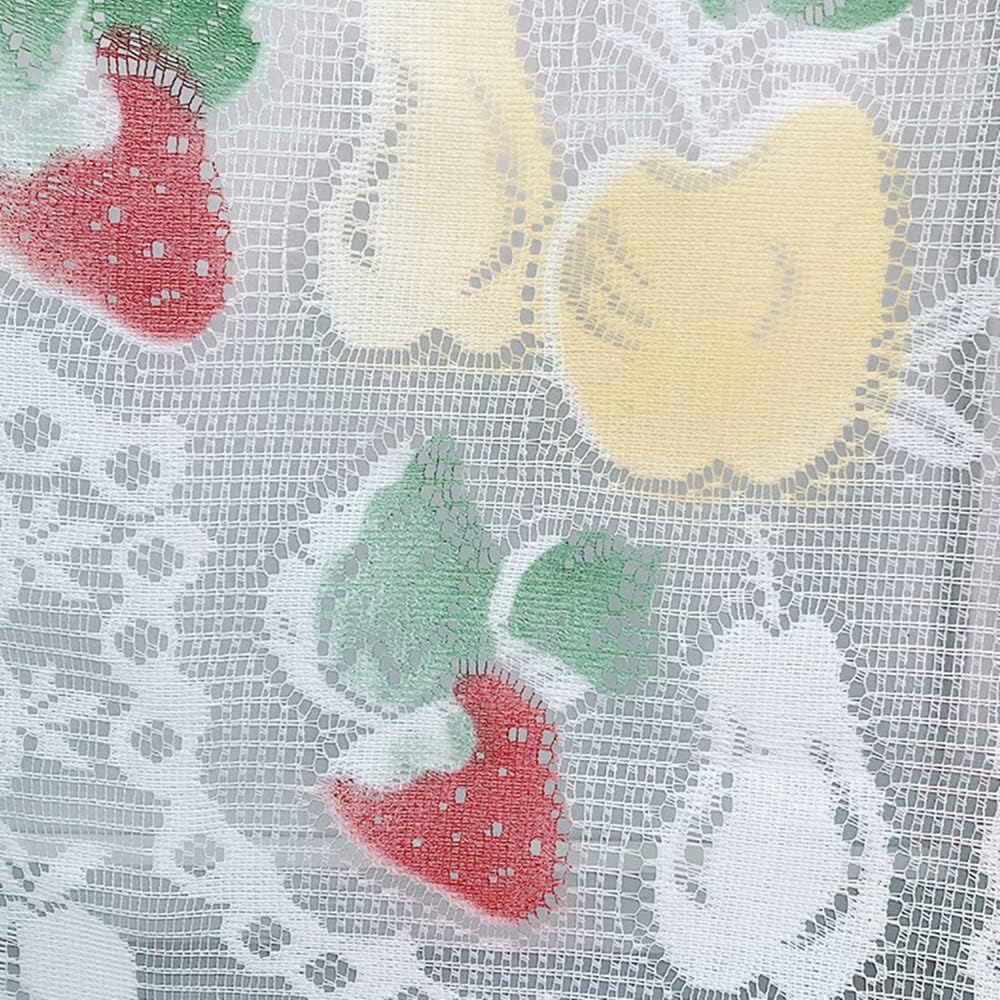 White Lace Swag Valance for Kitchen and Kids Room