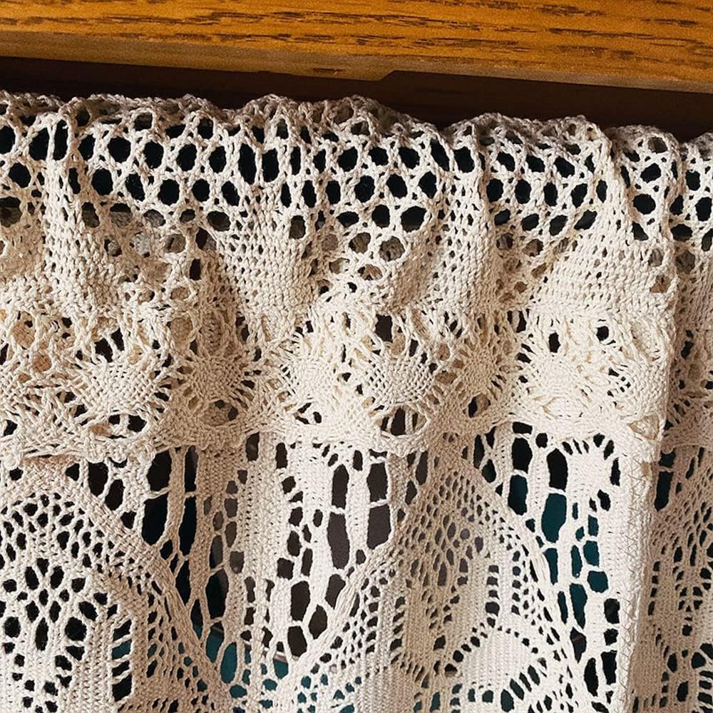 Retro Crochet Valance for Kitchen Window