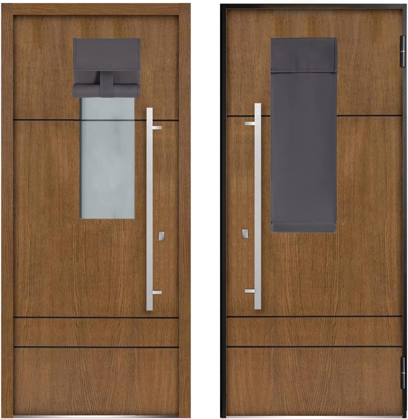 YSYY Soft Blackout French Door Curtains 8x36