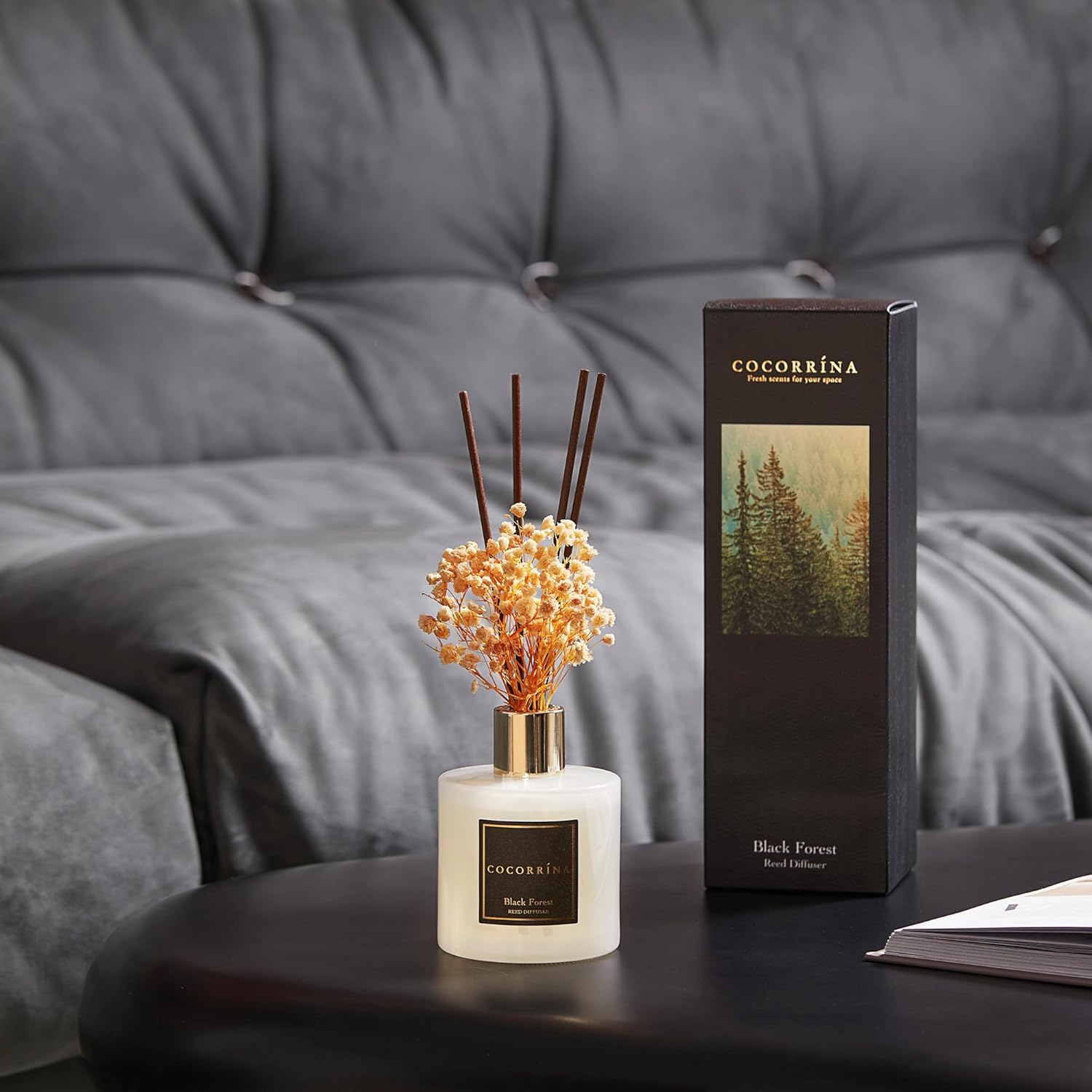Cocorrina Reed Diffuser Set with Flowers and Sticks