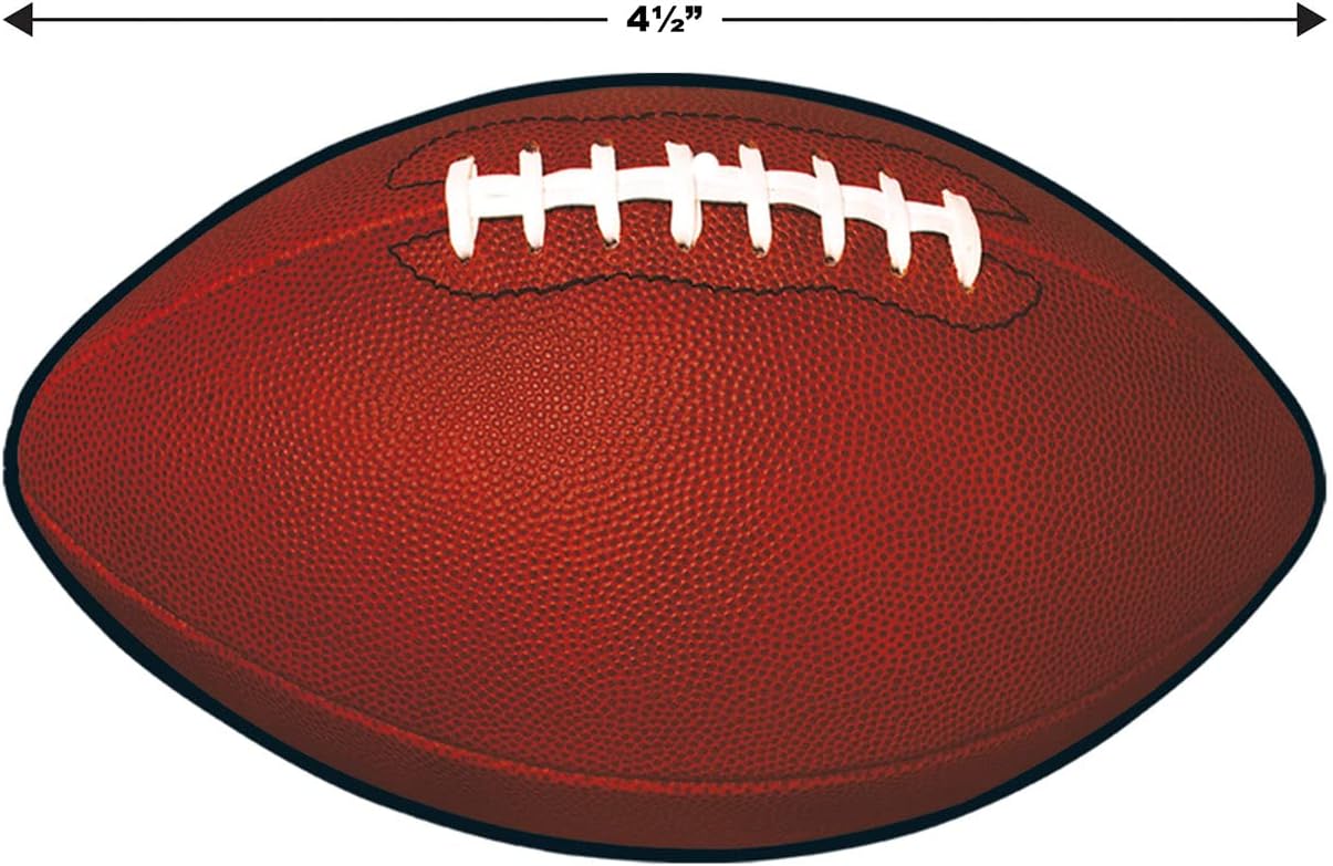 Beistle 60 Mini Football Cut Outs Sports Decor
