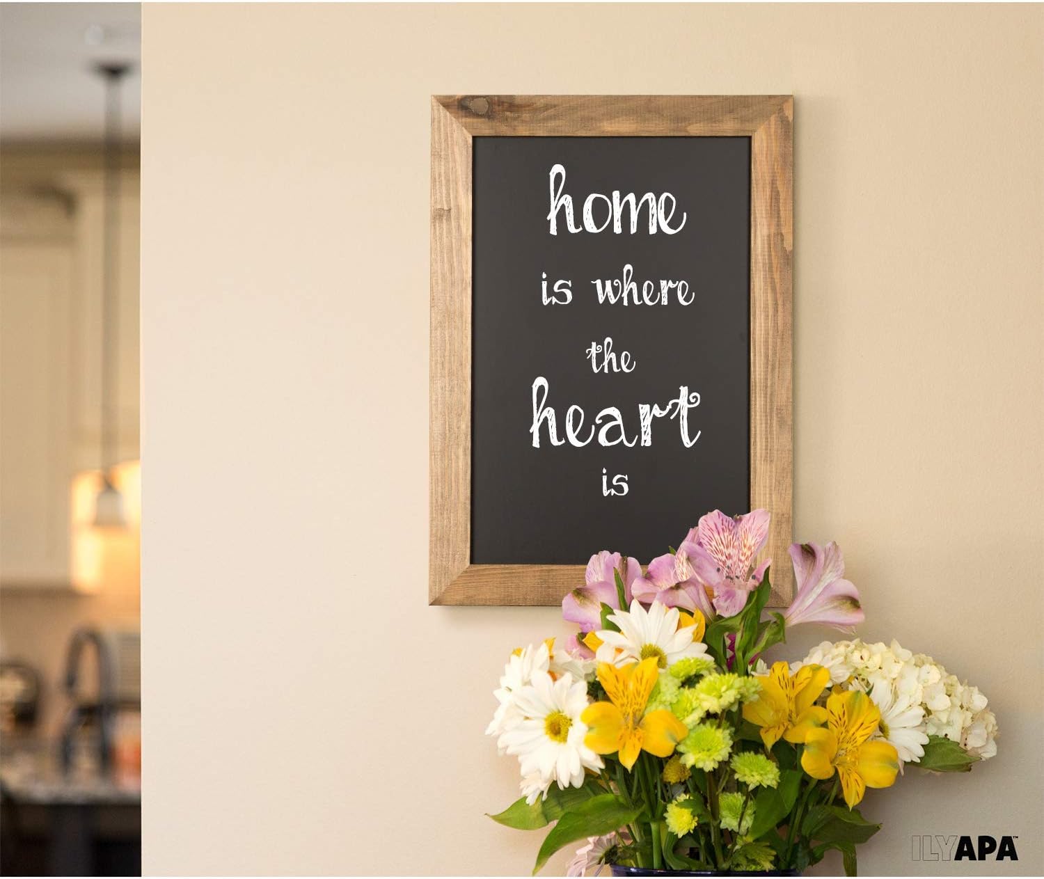 Ilyapa Rustic Wooden Magnetic Chalkboard Sign 12x16