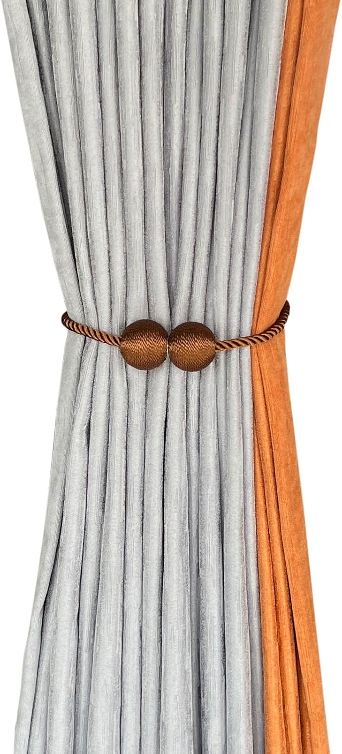 Melaluxe 6 Pack Magnetic Curtain Holdbacks