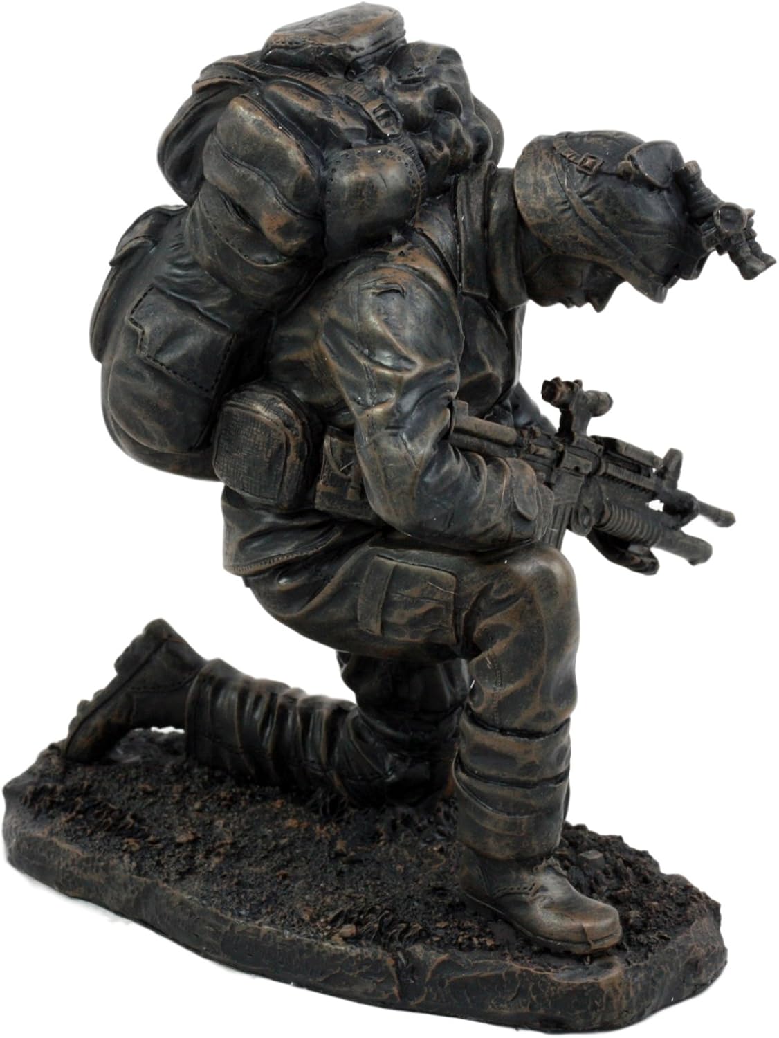6 Inch Kneeling Soldier Courage Figurine