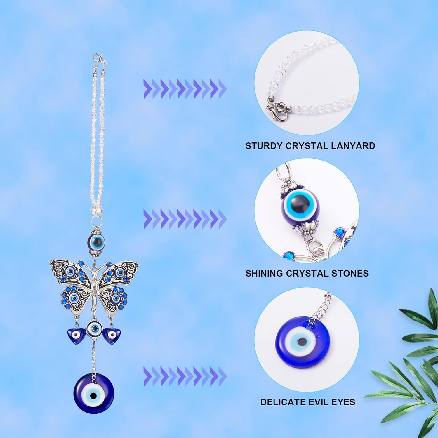 Frienda Evil Eye Car Hanging Ornament Decor