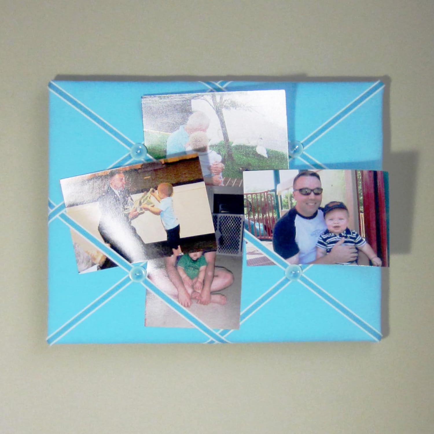 11x14 Bahama Blue Turquoise French Memory Board Bow Board
