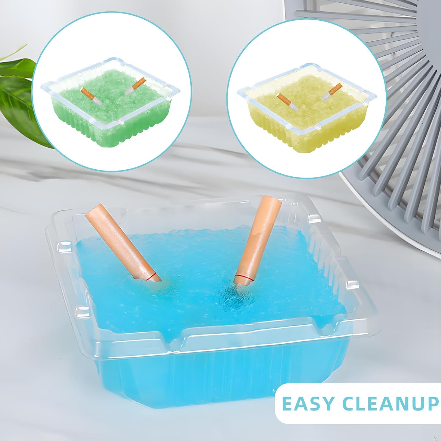 40 Pack Disposable Ashtrays with Scented Sand