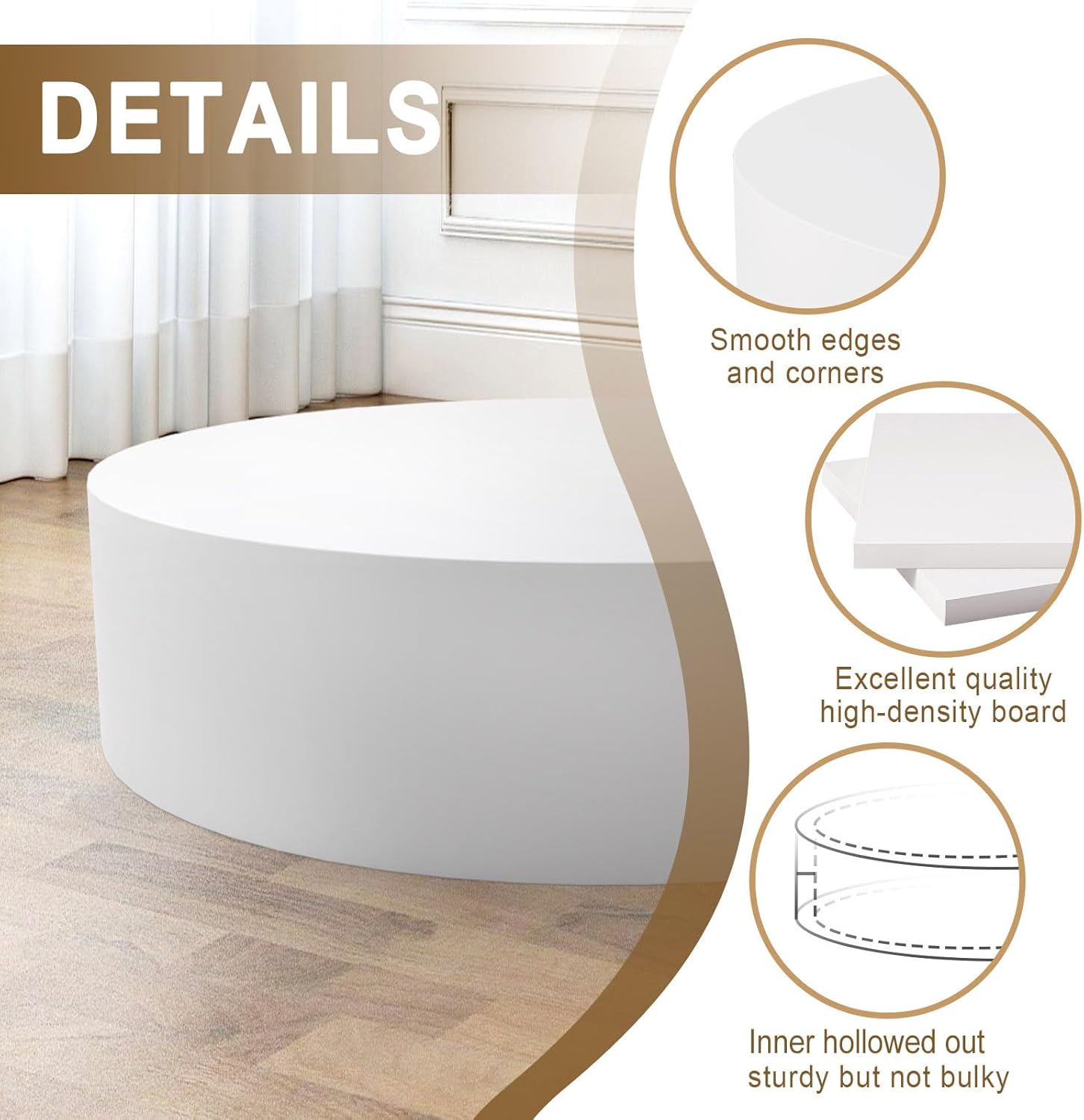 Jueraori 236x59in Round Display Pedestal Stand